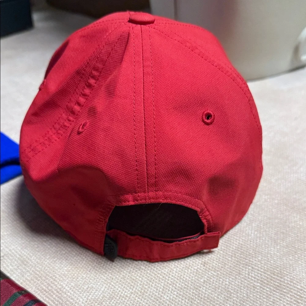 Adidas Red Cap with Fun Cartoon Design